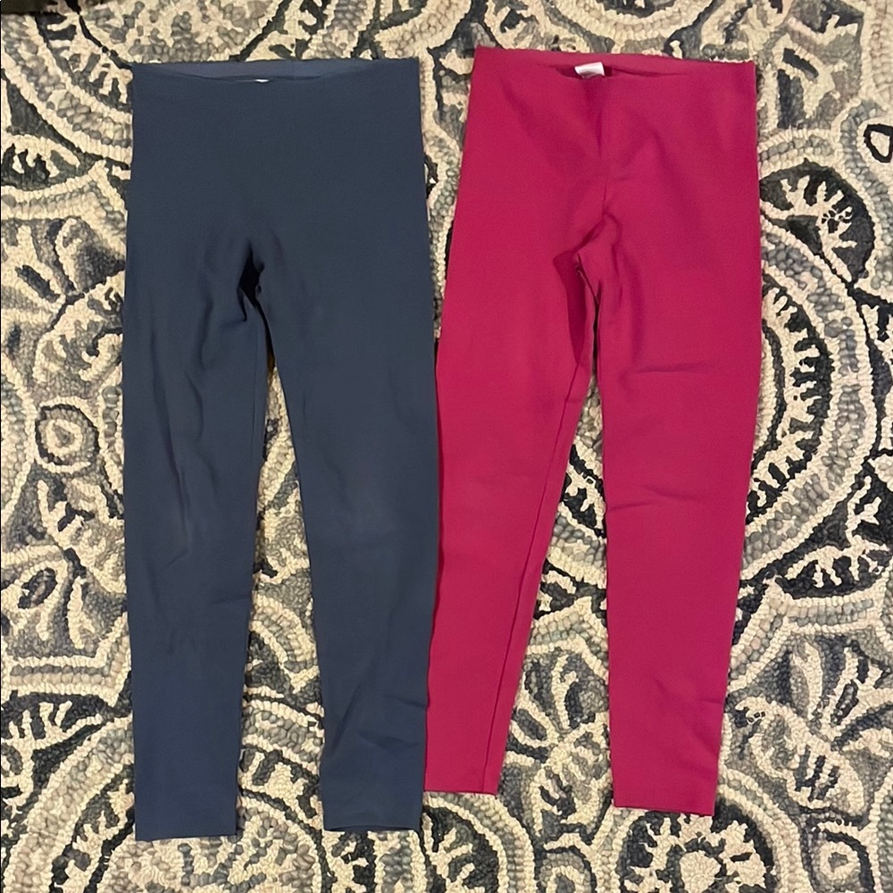 Kids Leggings Set - Blue and Pink